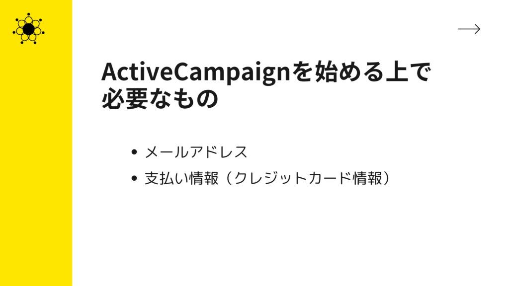 ActiveCampaignを始める上で必要なもの