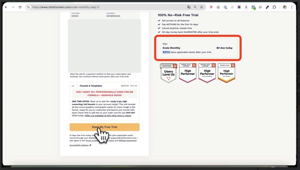 2-1 クリックファネル2.0のアカウント開設